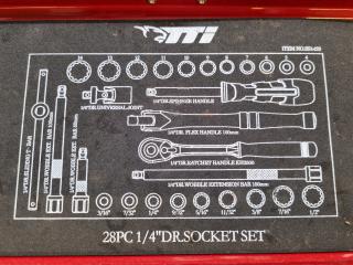 TTi  28-Piece 1/4" Drive Socket Set