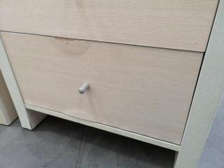 Bedroom Tallboy Drawers w/ 2x Bedside Cabinets