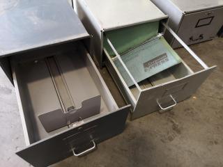 5x Individual Steel Stackable File Cabinets by Precision