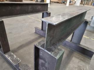 Pair of Heavy Duty Steel Tresles (Material support stands)