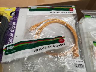 Assorted Lot of Computer & Network Cables, & More