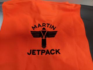 6x Martin Jetpack Embossed Flourecent High Viz Vests