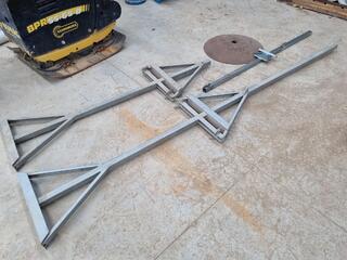 Assorted Temporary Roadworks Signage Support Frames & Base