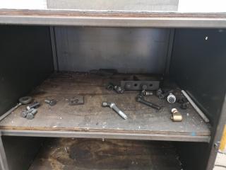 Heavy Duty Steel Workshop Mobile Workbench / Cabinet