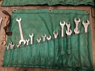 Assorted Lot Hand Tools Spanners, Sockets, Magnetic Probes, Stamps