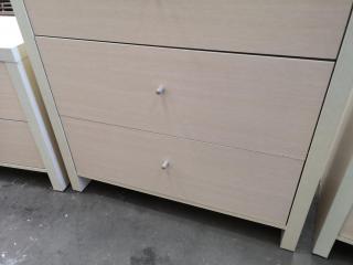 Bedroom Tallboy Drawers w/ 2x Bedside Cabinets