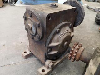 2x Vintage Penfold Worm Gear Reducers