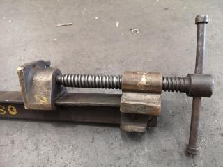 Vintage 1800mm Brass & Steel Shash Clamp