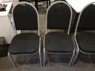 4x Office Stackable Chairs