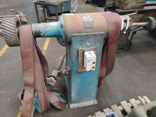 Industrial 3-Phase Linisher w/ Accessories