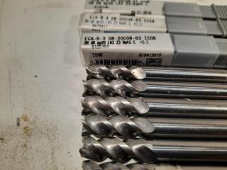 Assorted Flatnose Endmills (14 Pieces)