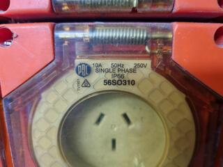 6-Plug 10A, 250V Single Phase Custom Made Power Board