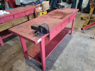 Workbench with Two Vices