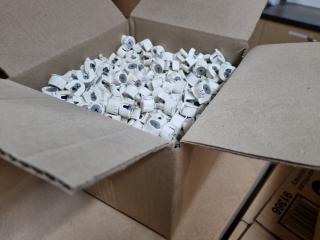 Box of White Cabinet Cam Pins, Bulk Lot