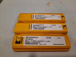 Assorted Kennametal Inserts (19 Pieces)