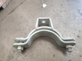 Pallet of Large Galv Pipe Clamps