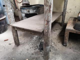 Heavy Steel Workshop Table