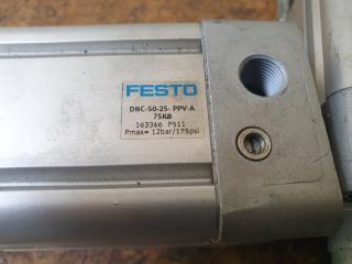 2 x Festo Pneumatic Rams