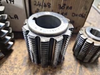 6 x Gear Hobber Cutters