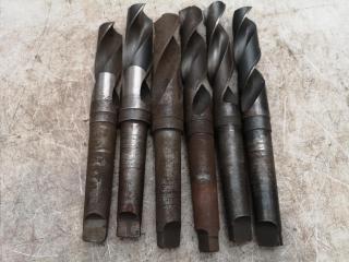 6x Mill Drills w/ Morse Taper Shanks