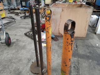 Heavy Duty Self Standing Workshop Safety Fencing Poles
