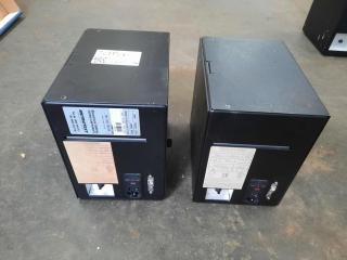 Pair of boca label printers