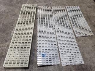 4x Steel Sheet Racks for Hanging Plastic Parts Bins