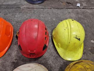 Assortment of 8 Safety Helmets