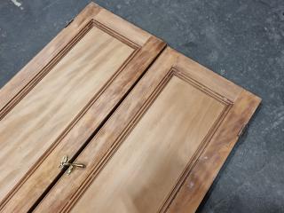 Vintage Wood Interior Double Door