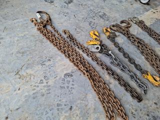 Large Assortment of Chains/Lifting Equipment