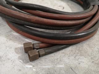 2x Welding Hoses w/ Torch Component & 2x Regulators