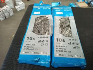 10 Assorted Shimano Bike Chains