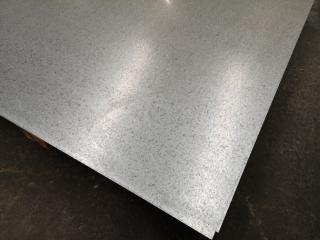 15x Galvanised Steel Sheets, 2440x1220x1.2mm Size