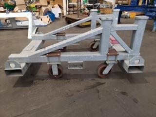 Heavy Galvanized Steel Custom Trolley Machine Mount Frame