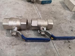 7x Assorted Industrial Ball Valves