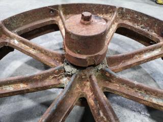 Pair of Antique Iron Wheels