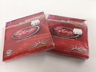 3x Assorted Sets of Electric Guitar Strings