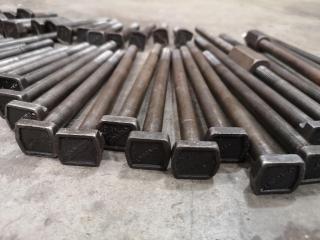 57x Mill Lockdown Bolts, Assorted Lengths & Sizes