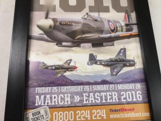 Warbirds Over Wanaka 2016 Framed Airshow Advertisement