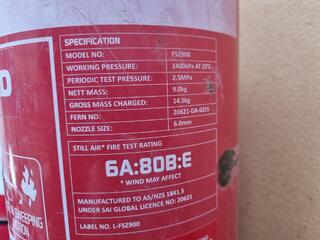 7x Assorted Powder Fire Extinguishers