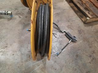 20M Graco Oil Hose and Reel with Gun Applicator
