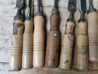 10x Assorted Wood Chisels