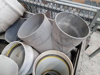 Assorted Large Diameter PVC Pipe Connectors, Fittings