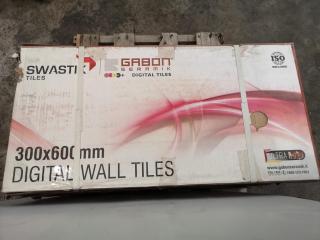 600x300mm Ceramic Wall Tiles, 7.2m2 Coverage