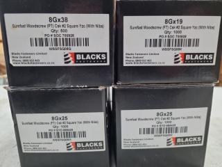 Assorted Black's Branded Screws & Bolts