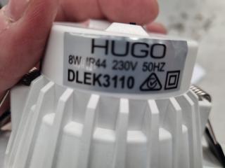 4x Hugo 8W LED Downlights, New