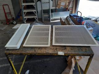 4 x Assorted Aluminum Floor Vent Grilles
