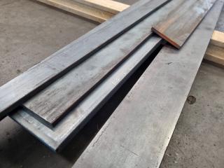 12x Assorted Flat Steel Lengths