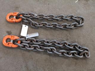 2x Sets of 6700kg Lifting Chain Sets