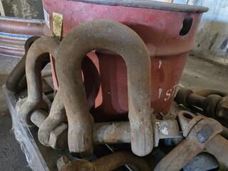 Lot of Very Large D Shackles 